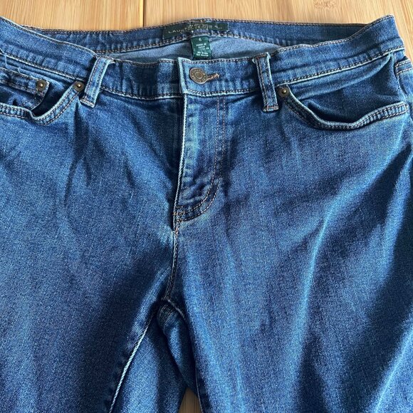 Women's Lauren Ralph Lauren Jeans Blue Modern Straight Denim size 6 - Picture 2 of 8